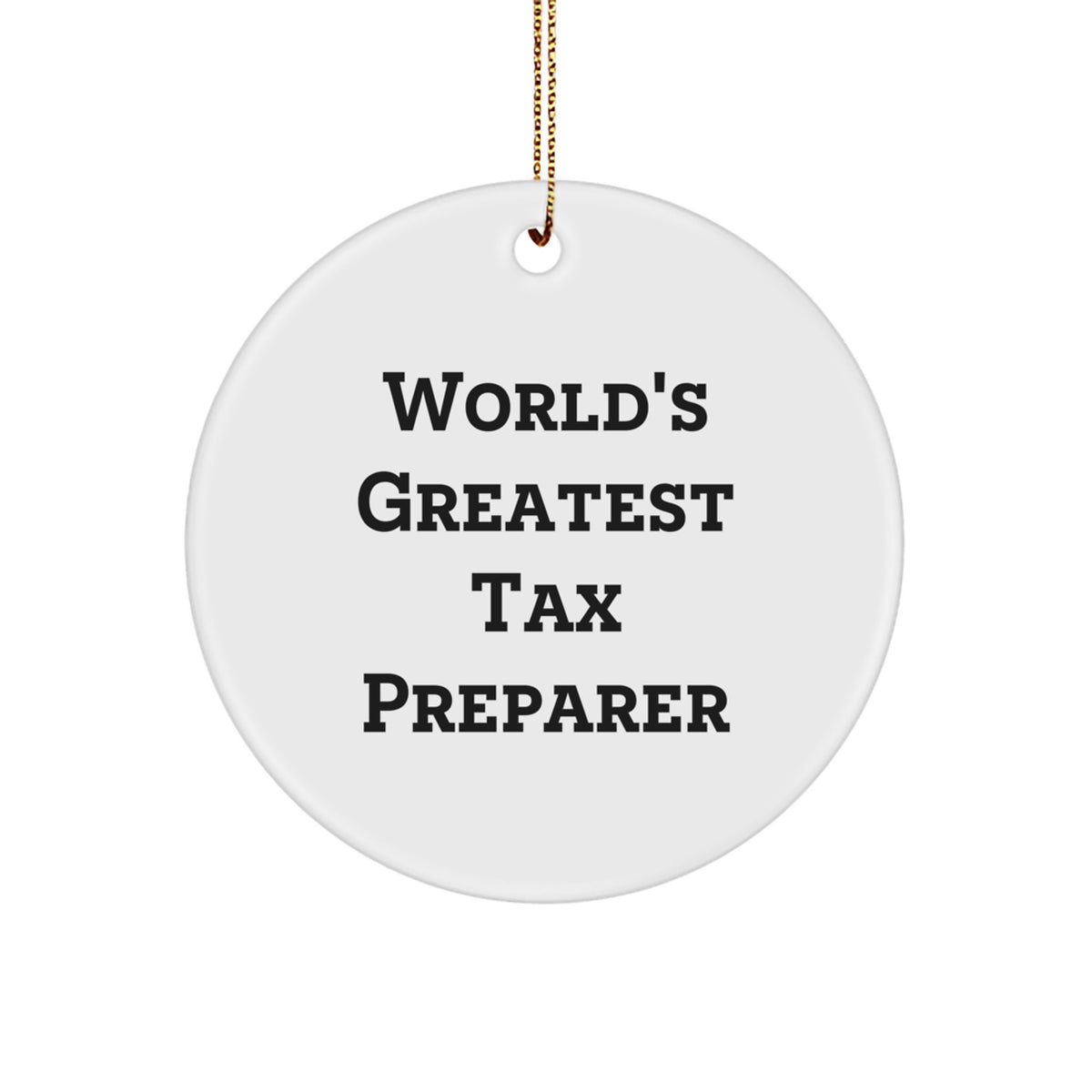 Tax Preparer Keepsake Christmas Ornament for Him Bright Holiday Gift - Image 1