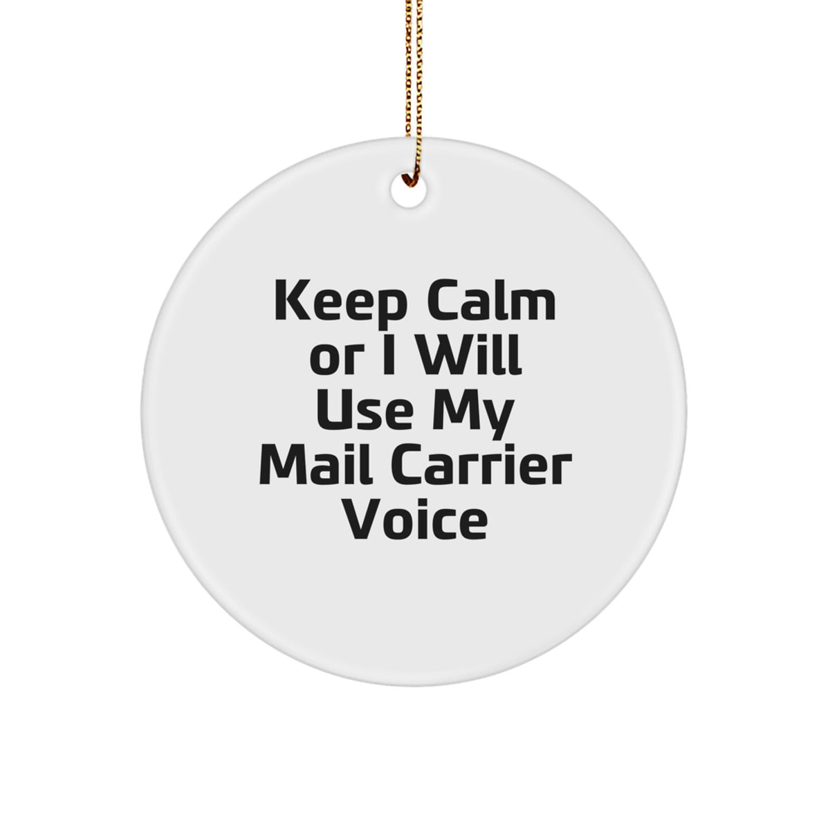 Christmas Holiday Gift Mail Carrier Ornament for Her Present - Image 1