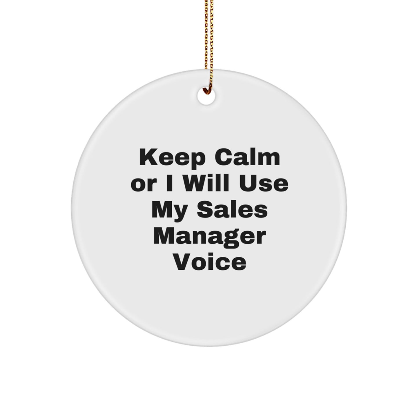 Sales Manager Keepsake Christmas Ornament Holiday for Him Gift - Image 1