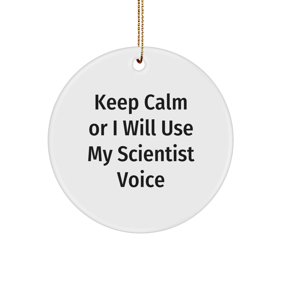 Scientist Keepsake Bright Holiday Christmas Ornament for Him Gift - Image 1