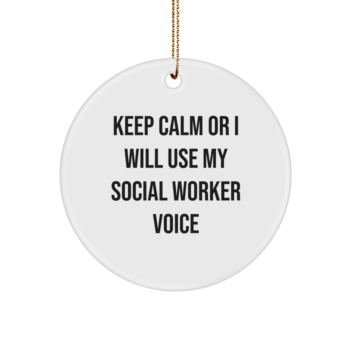 Social Worker Keepsake Holiday Christmas Ornament for Him Gift - Image 1