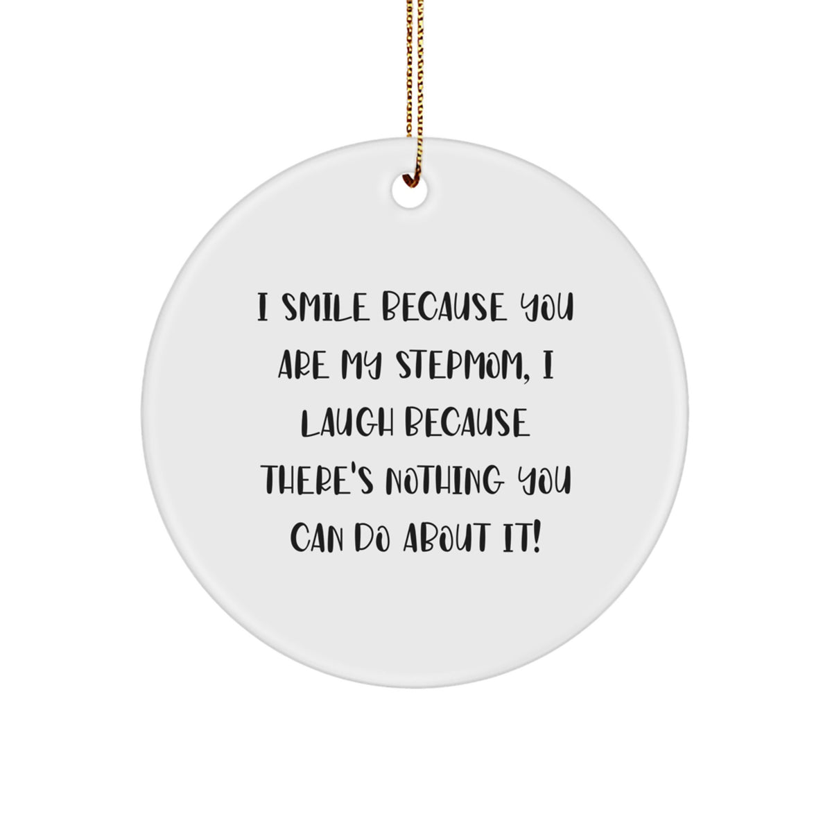Stepmom Christmas Ornament Keepsake for Him – Christmas Gift - Image 1