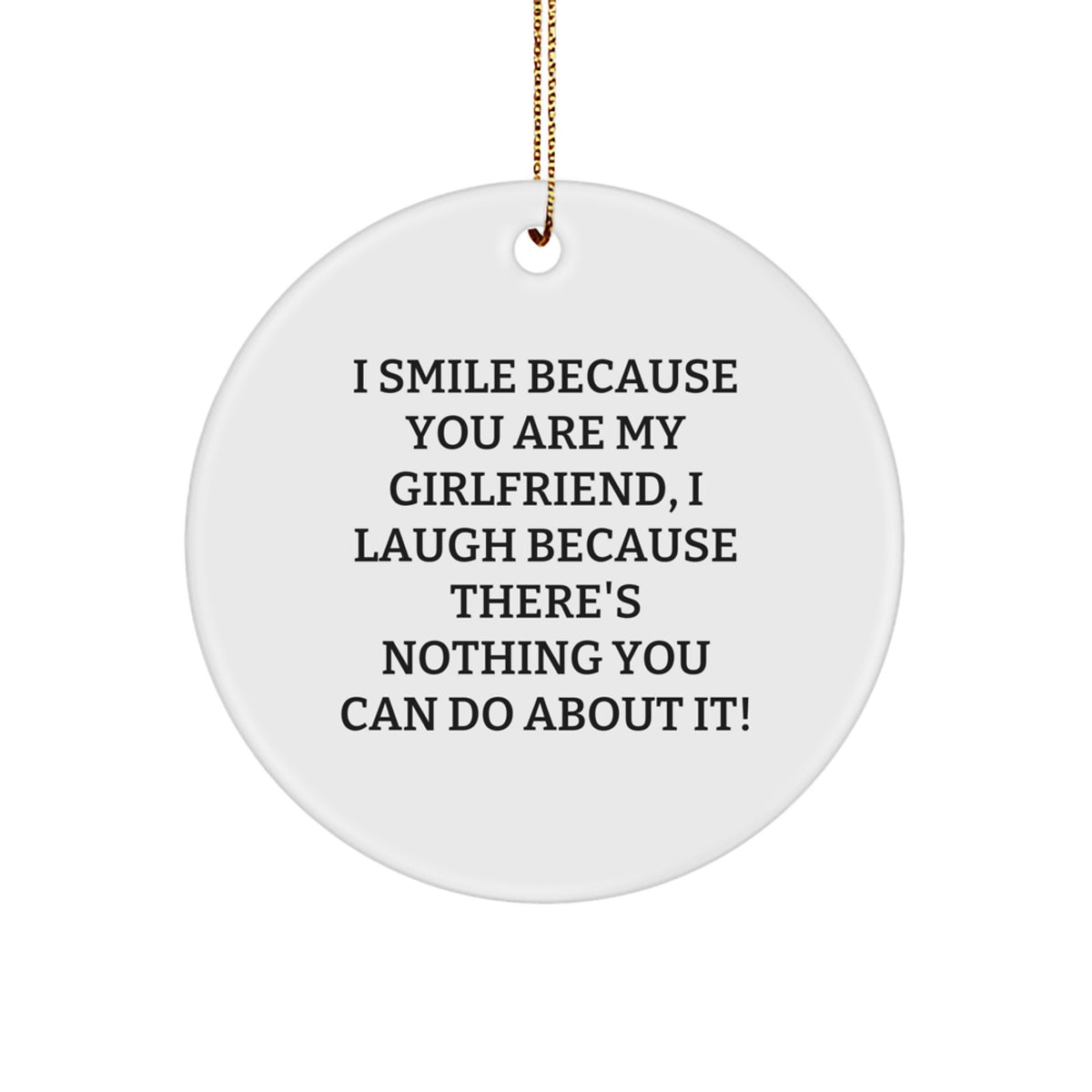 Girlfriend Heartfelt Keepsake Christmas Ornament for Him Gift - Image 1
