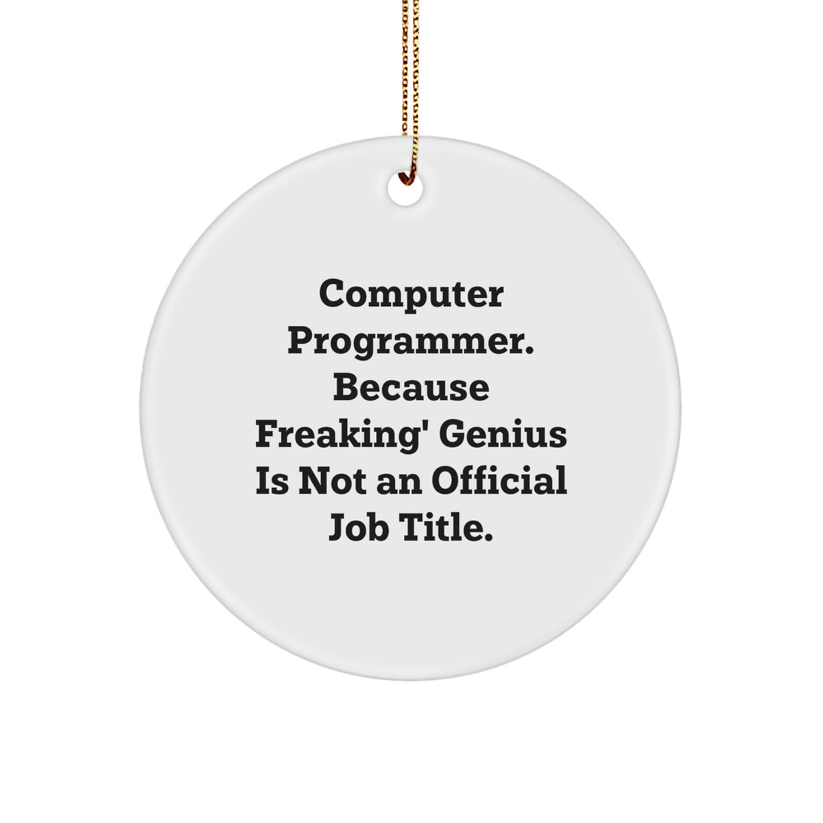 Computer Programmer Keepsake Christmas Ornament for Him Holiday Gift - Image 1