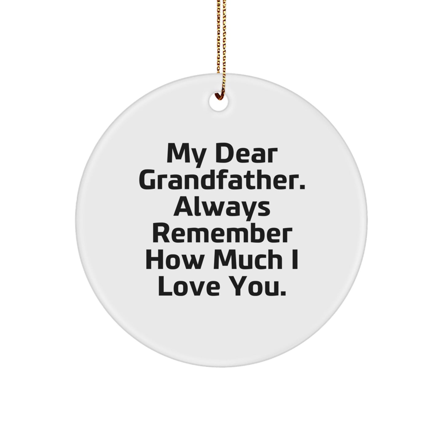 Grandfather Keepsake Christmas Ornament Gift for Him - Image 1