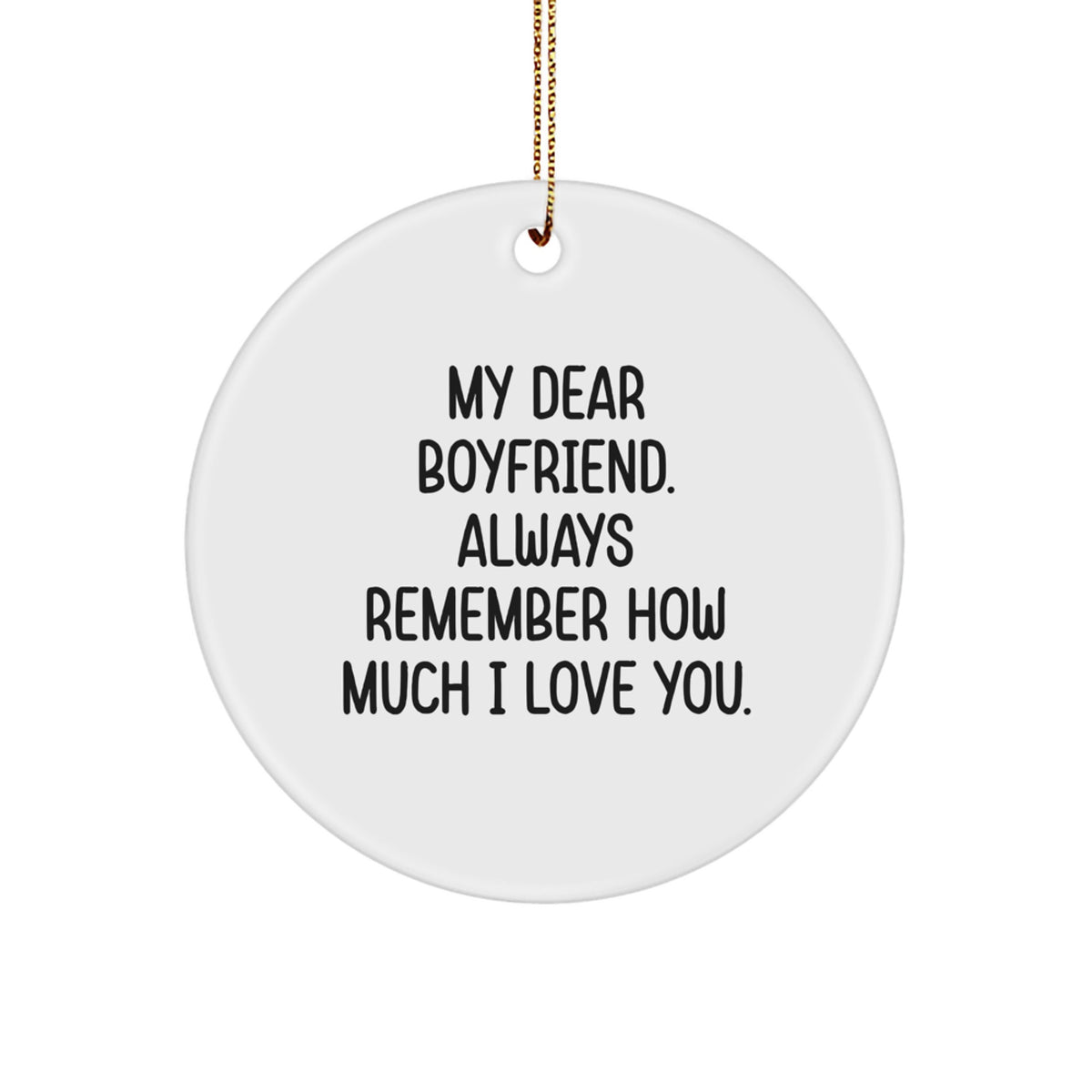 Boyfriend Keepsake Christmas Ornament Gift for Him - Image 1
