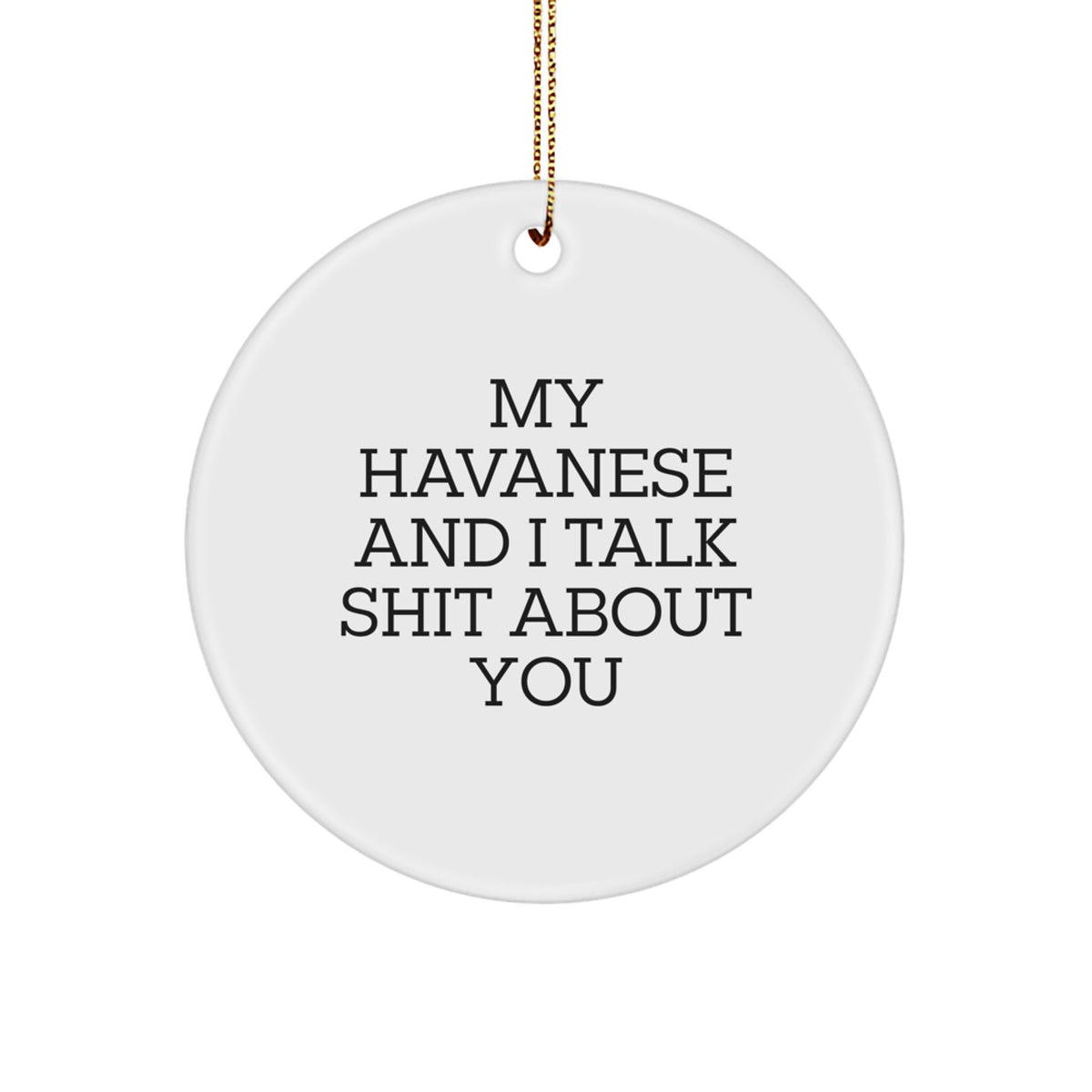 Havanese Dog Keepsake Christmas Ornament for Him Gift - Image 1