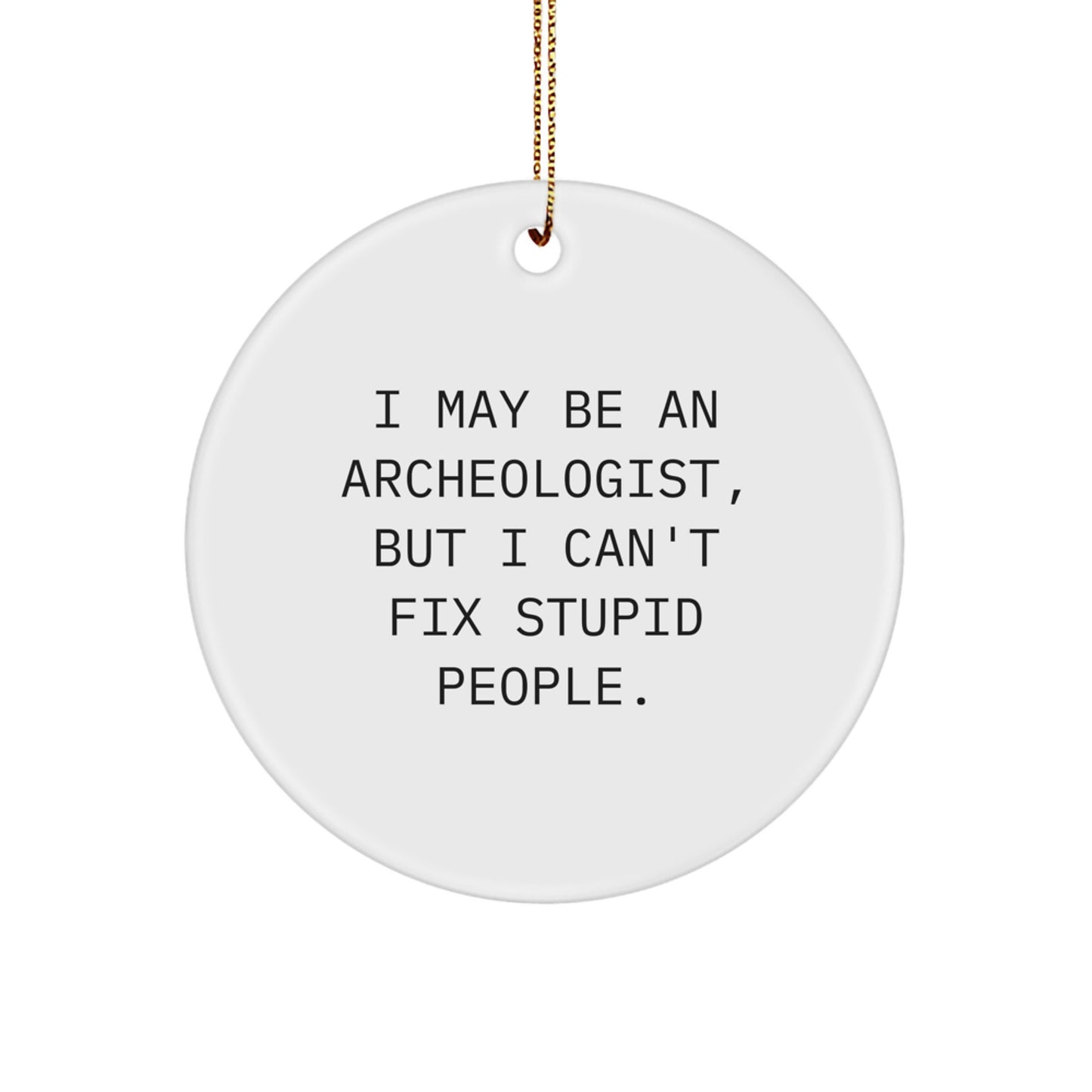 Christmas Gift for Her Archeologist Keepsake Ornament Present Holiday - Image 1
