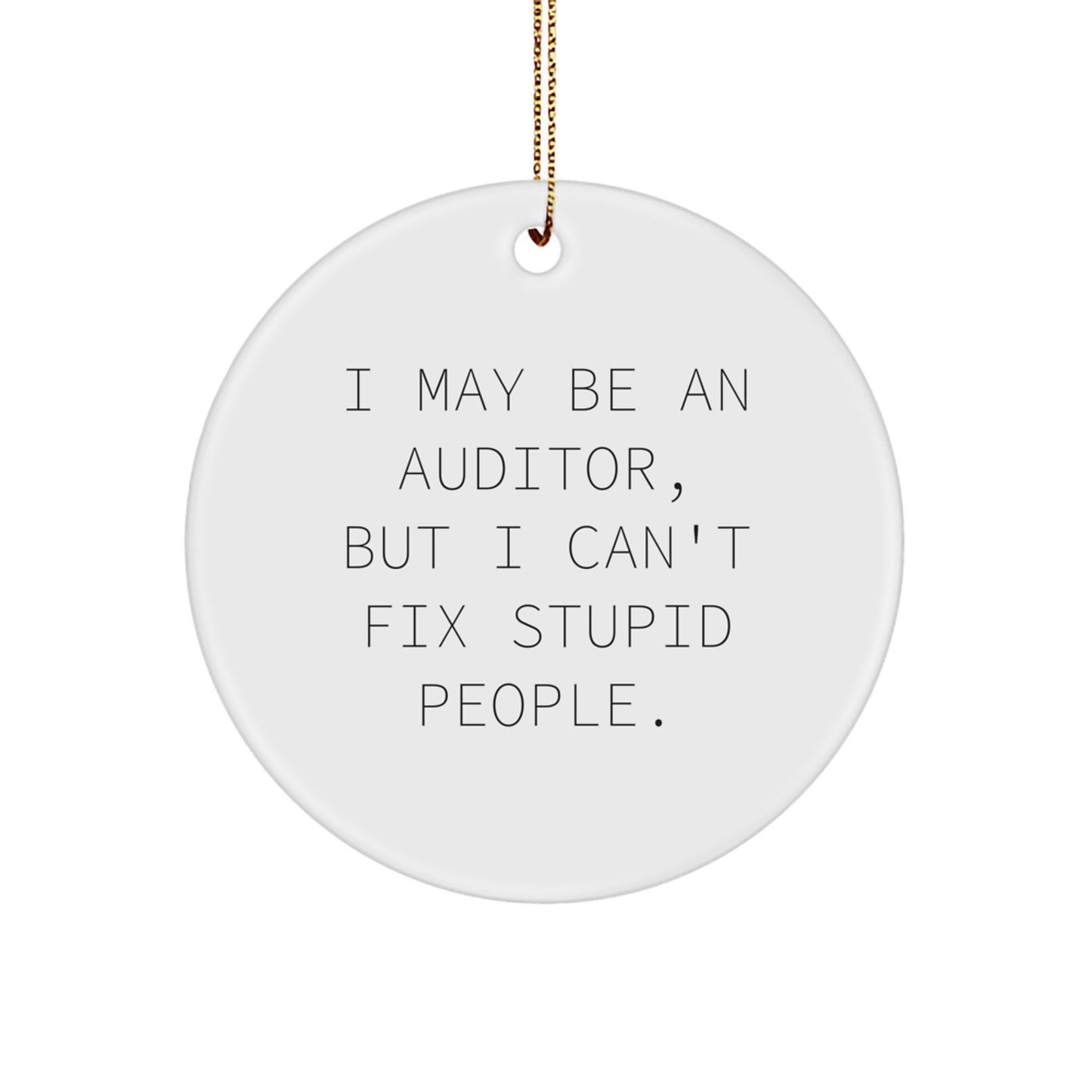 Auditor Keepsake Christmas Ornament for Him Gift - Holiday Tree Decor - Image 1