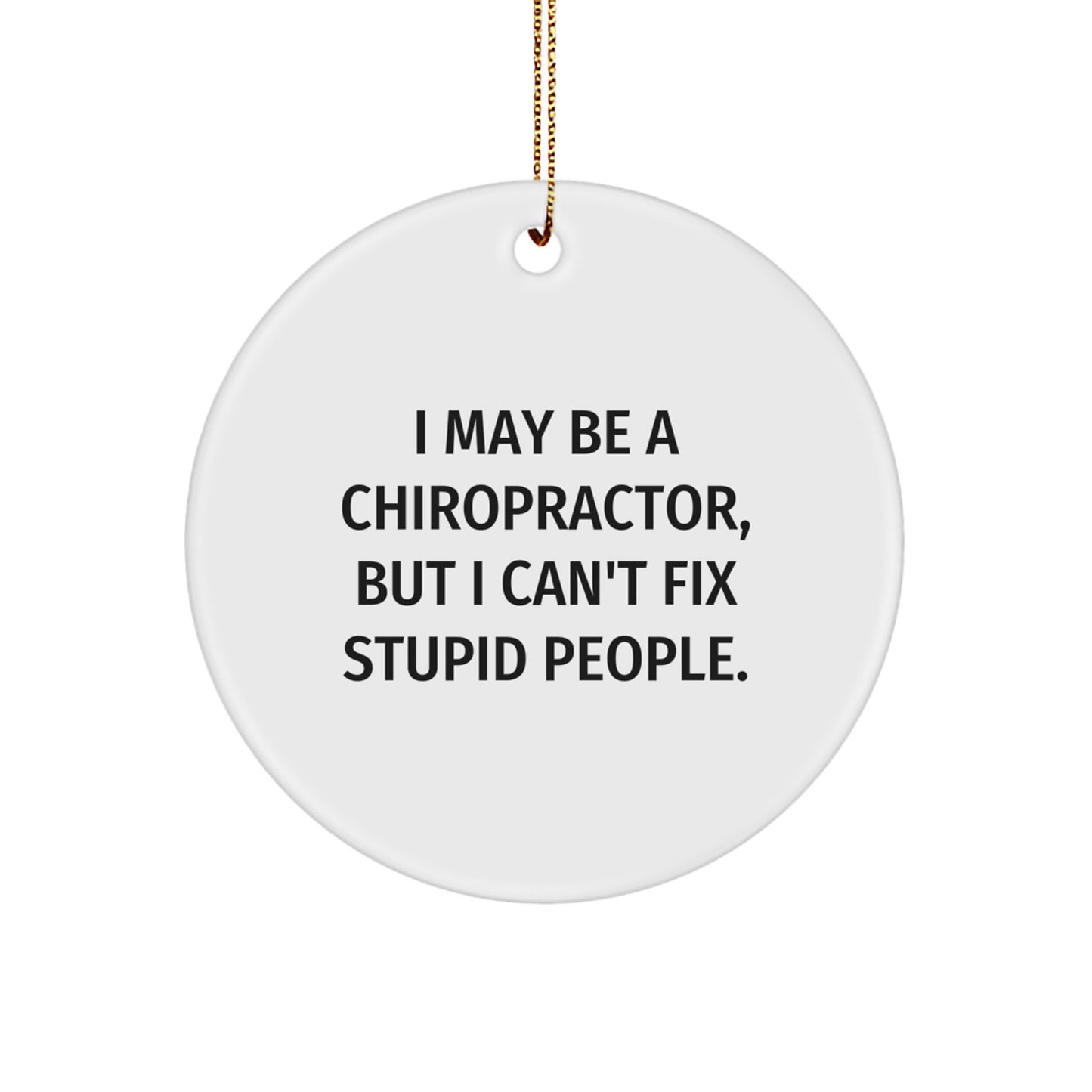 Favorite Chiropractor Christmas Ornament for Kids Laughing Gift - Image 1