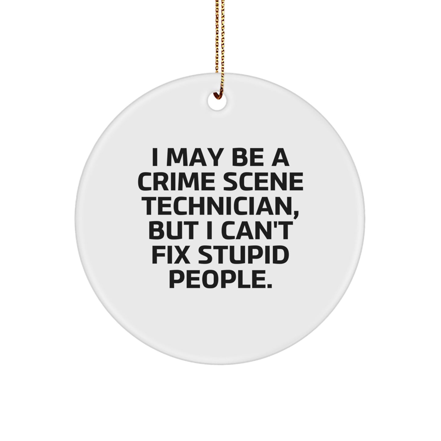 Crime Scene Technician Keepsake Holiday Christmas Ornament for Him Gift - Image 1