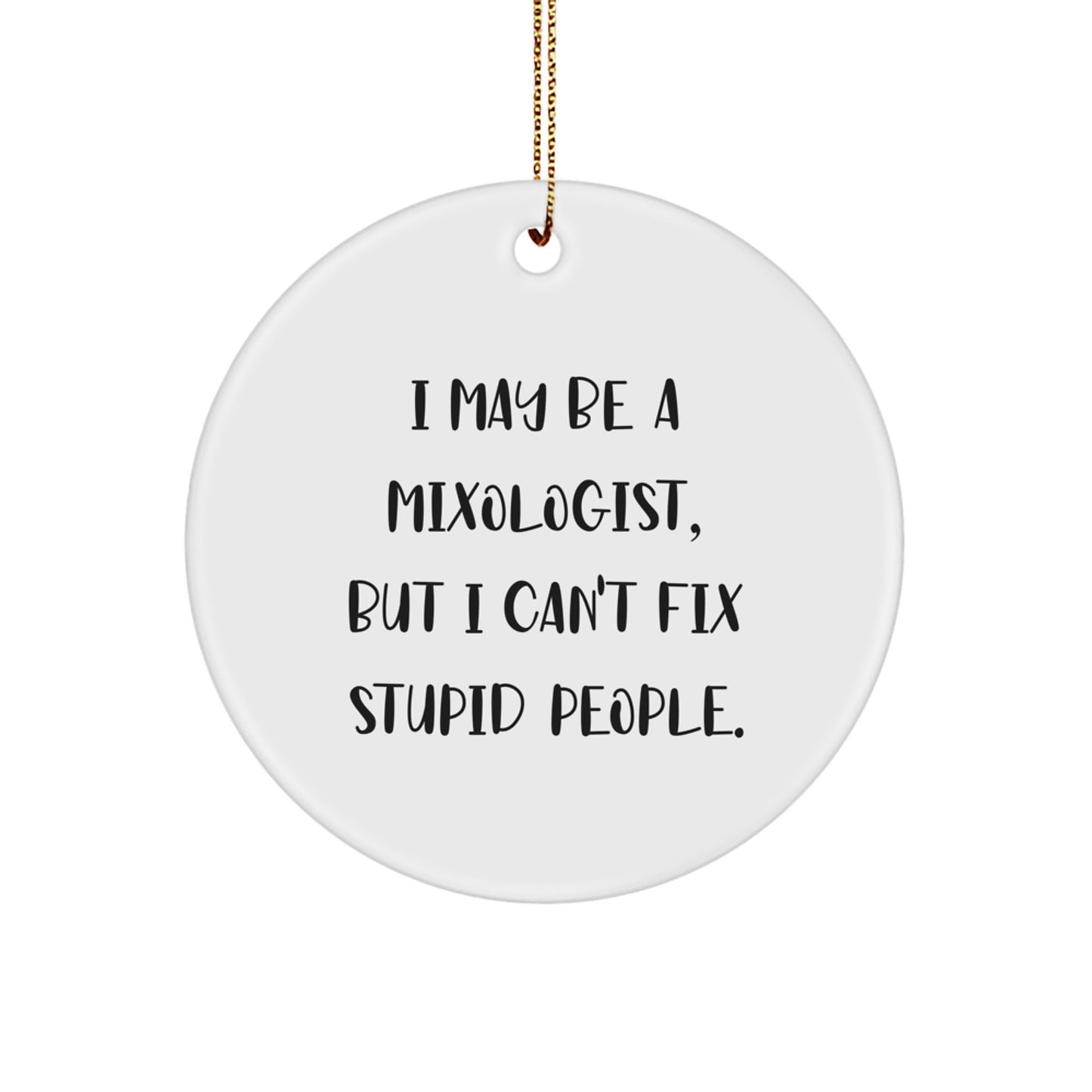 Mixologist Keepsake Christmas Ornament for Him Gift - Image 1