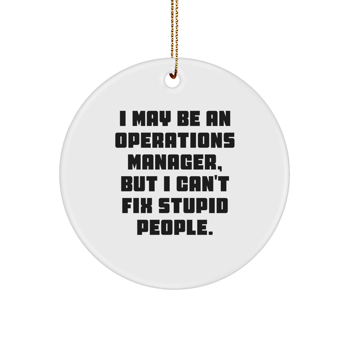 Operations Manager Christmas Ornament Gift Him I'm an Operations Manager - Image 1