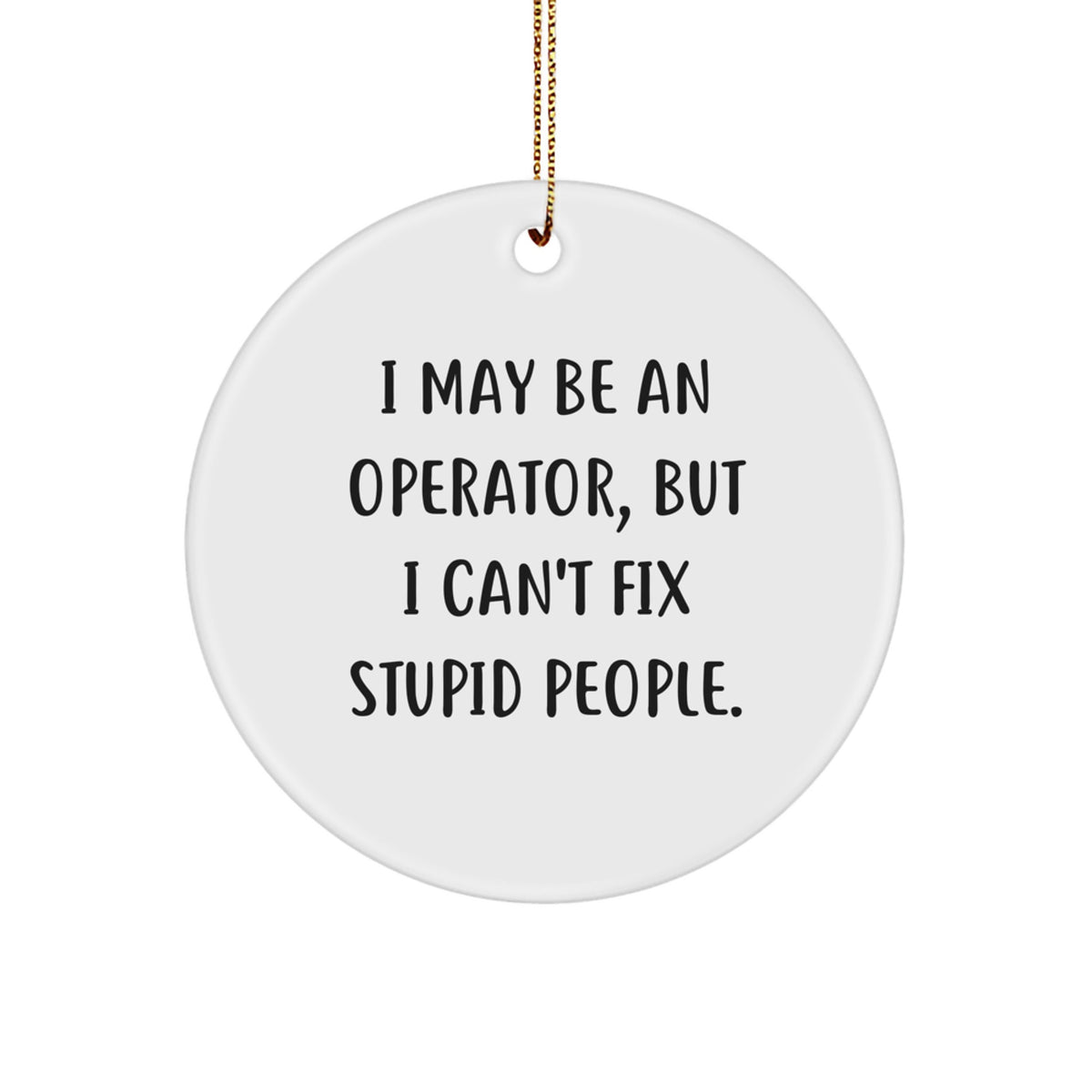 Funny Operator Christmas Ornament For Friends Gift Novelty Bright - Image 1