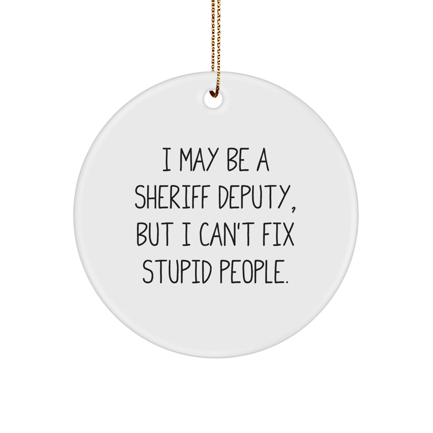 Sheriff Deputy Christmas Ornament Keepsake for Him Gift - Image 1