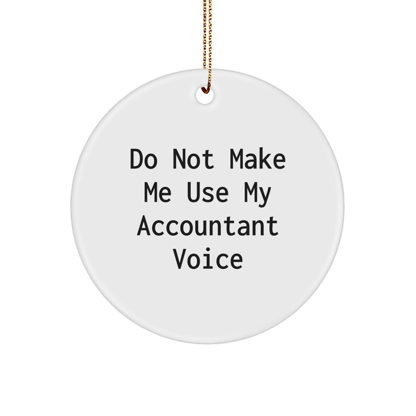 Christmas Gift Ornament for Her Accountant Present - Image 1