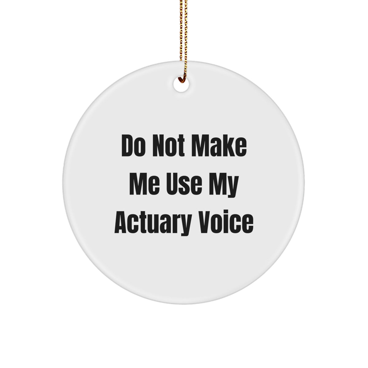 Actuary Circle Ornament for Teens Memento Christmas Tree Gift - Image 1
