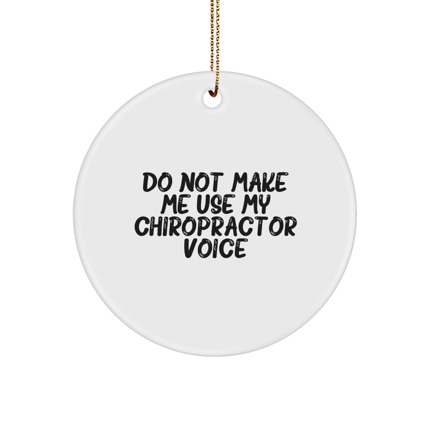 Chiropractor Circle Ornament for Coworkers Idea Christmas Gift - Image 1