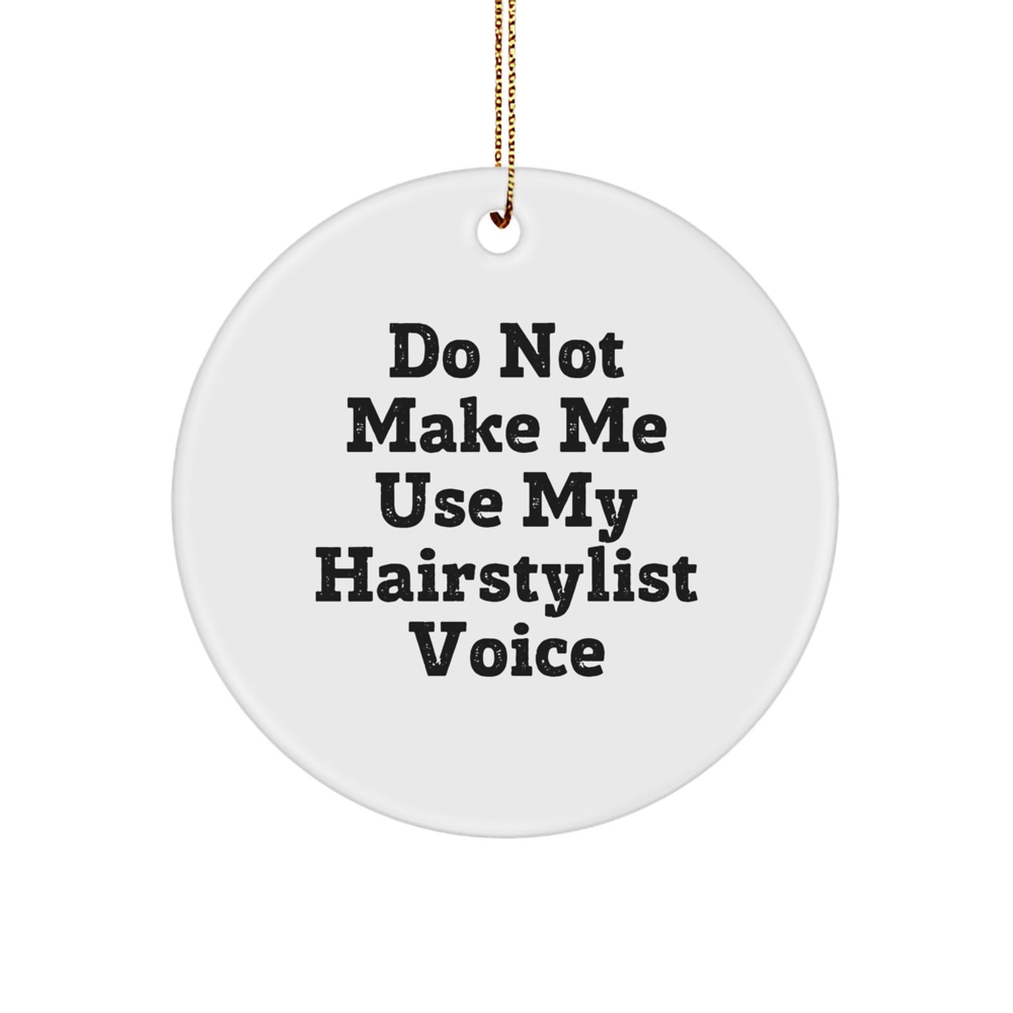 Hairstylist Keepsake Christmas Ornament for Him Gift - Image 1