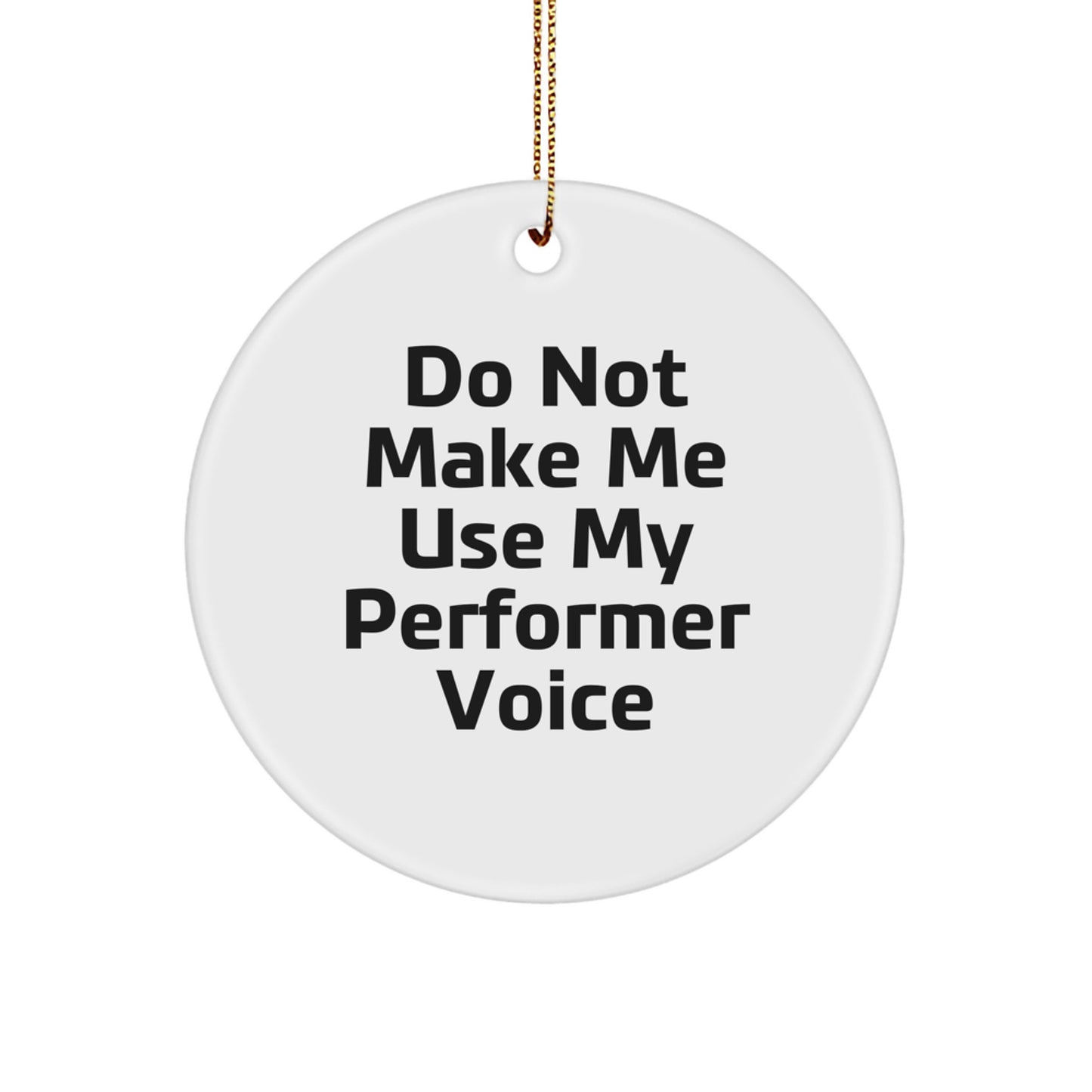 Durable Performer Circle Ornament for Coworkers Idea Christmas Gift - Image 1