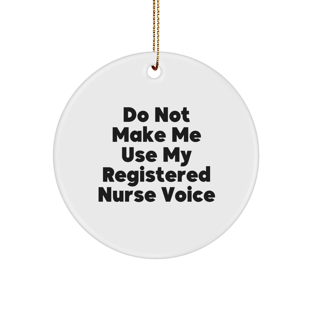 Christmas Gift for Teens Registered Nurse Circle Ornament Surprise - Image 1