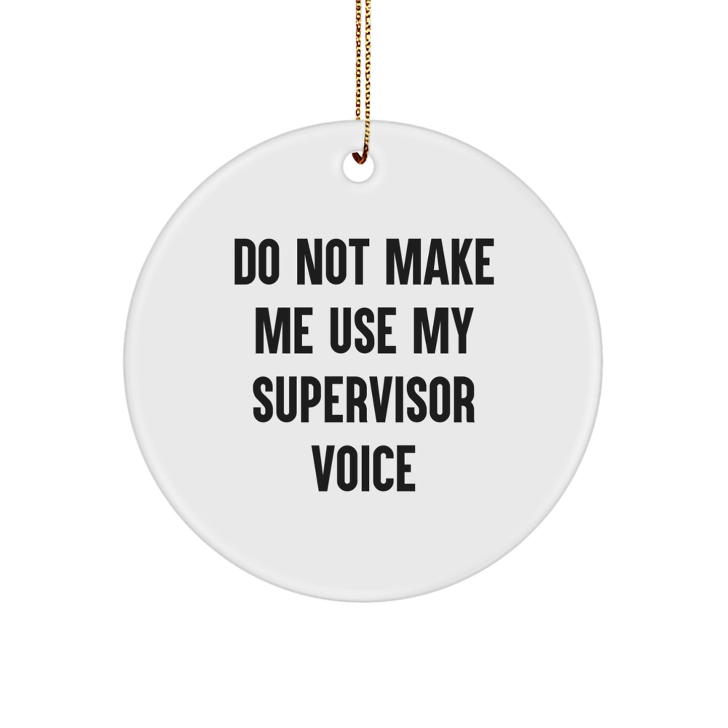 Supervisor Treasure Holiday Keepsake Christmas Ornament for Family Gift - Image 1