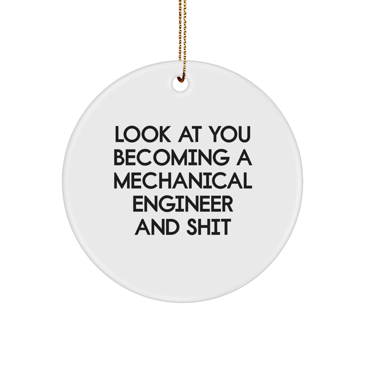 Mechanical Engineer Keepsake Holiday Christmas Ornament for Him Gift - Image 1