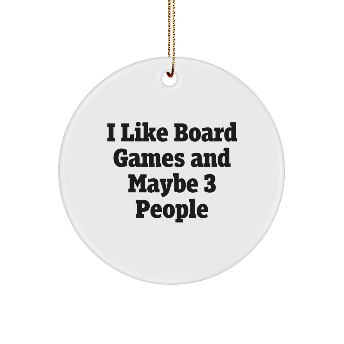 Playful Board Games Circle Ornament for Friends Christmas Gift - Image 1