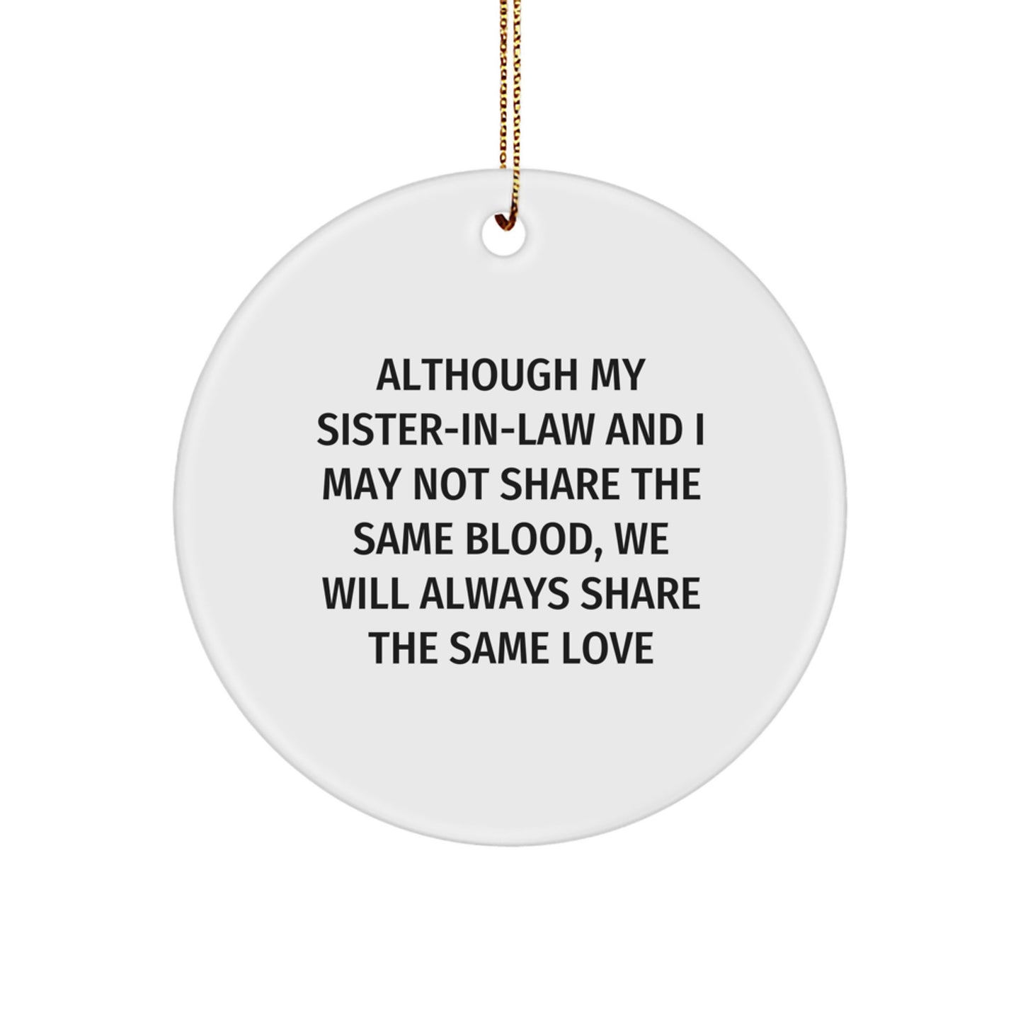 Sister-in-law Keepsake Christmas Ornament Gift for Her - Image 1