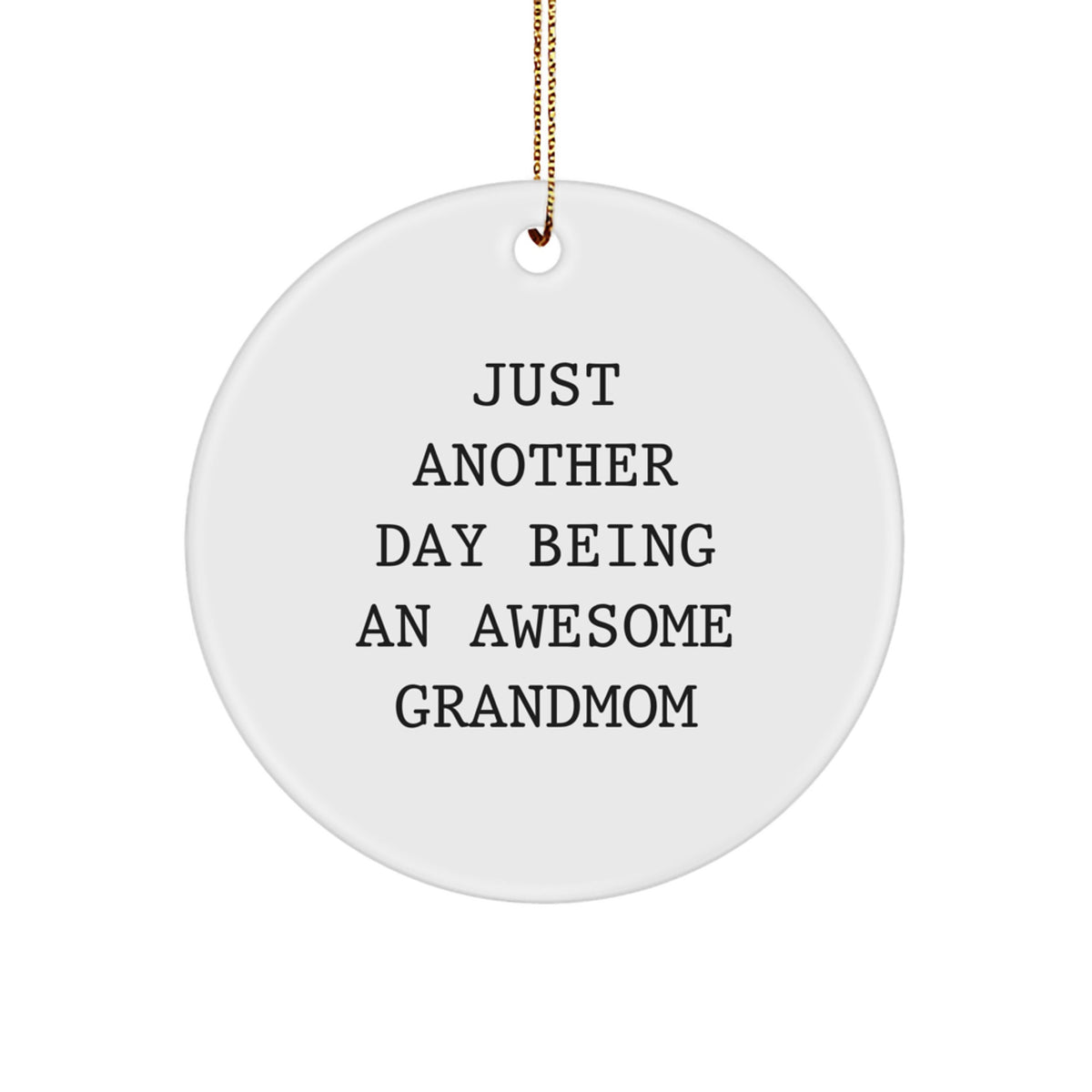 Grandmom Keepsake Christmas Ornament for Him Celebrating Her Love Gift - Image 1