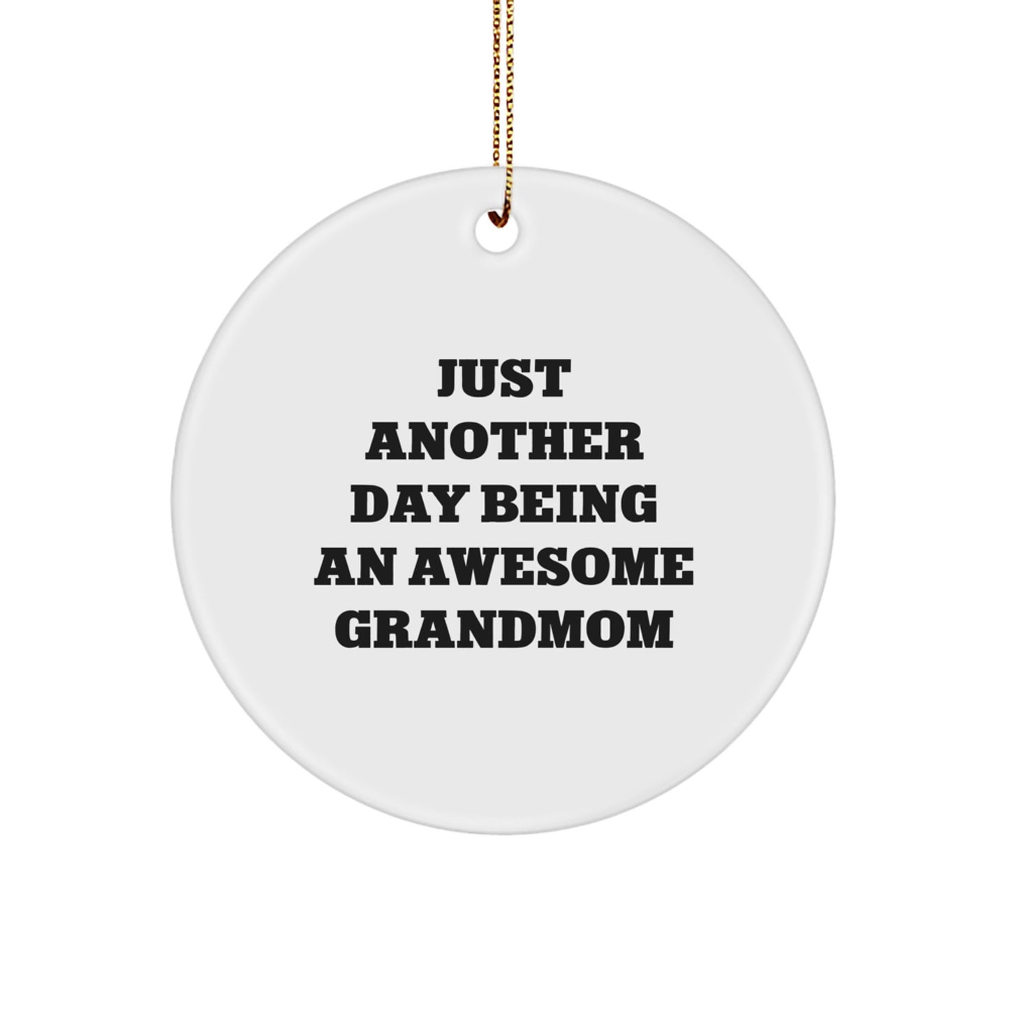 Grandmom Circle Ornament Idea for Coworkers Christmas Holiday Gift - Image 1