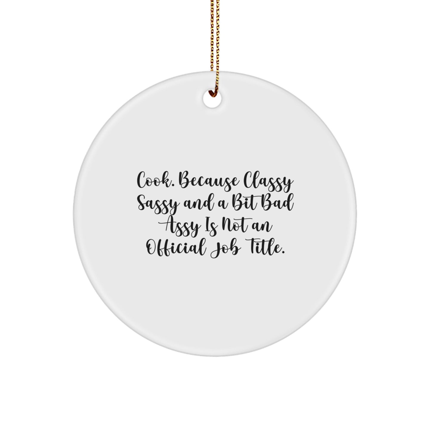 Christmas Gift Cook Ornament for Teens Surprise - Image 1