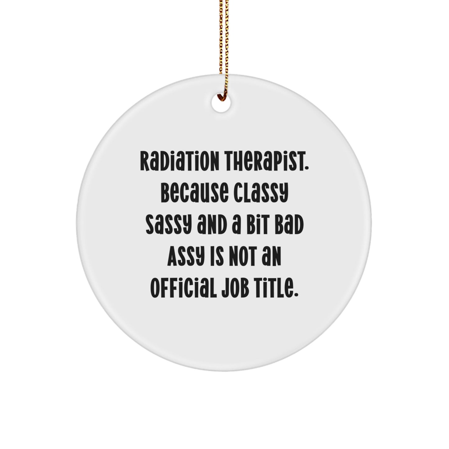 Radiation Therapist Essential Christmas Ornament for a Best Friend Gift - Image 1