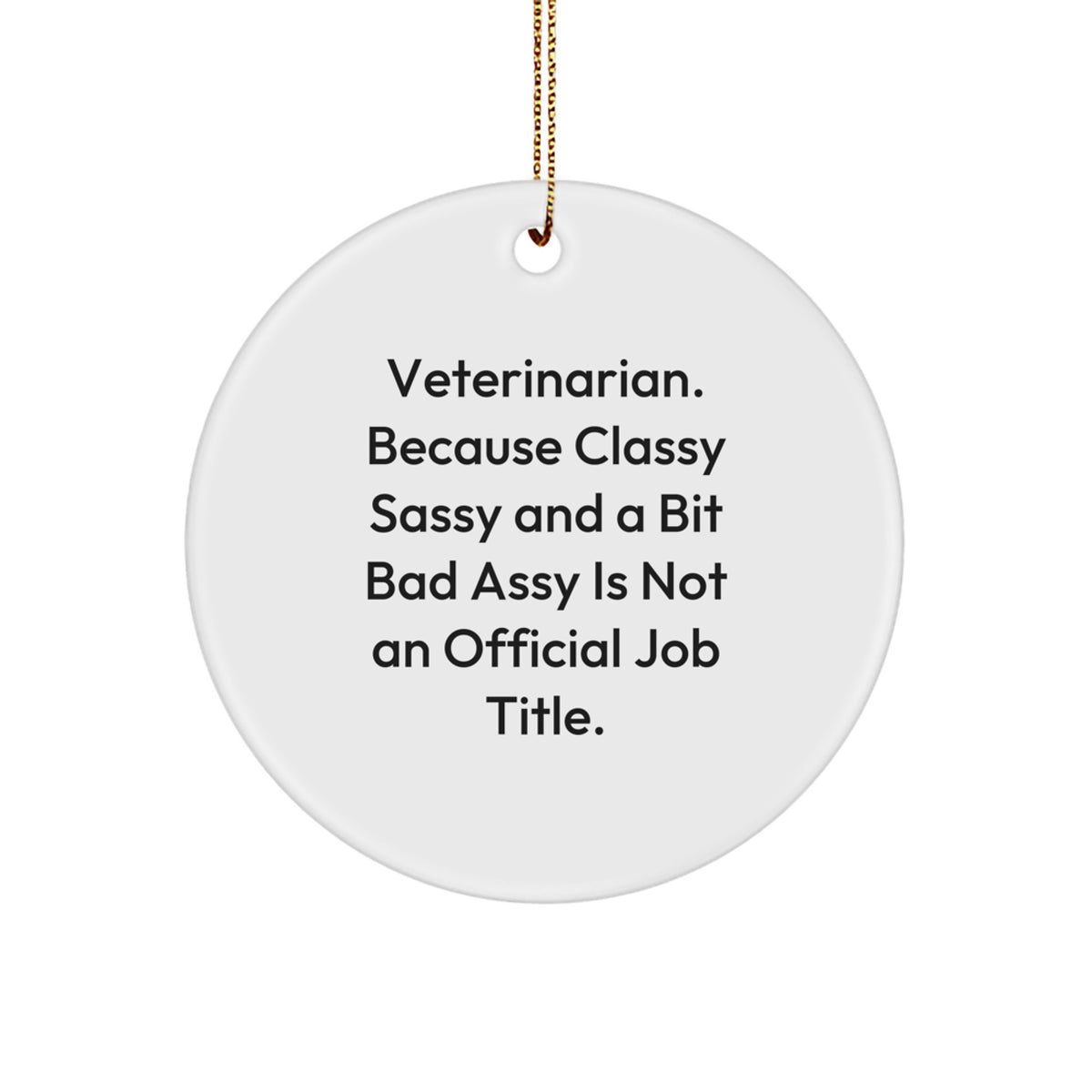 Veterinarian Novelty Christmas Ornament Gift for Friends - Image 1
