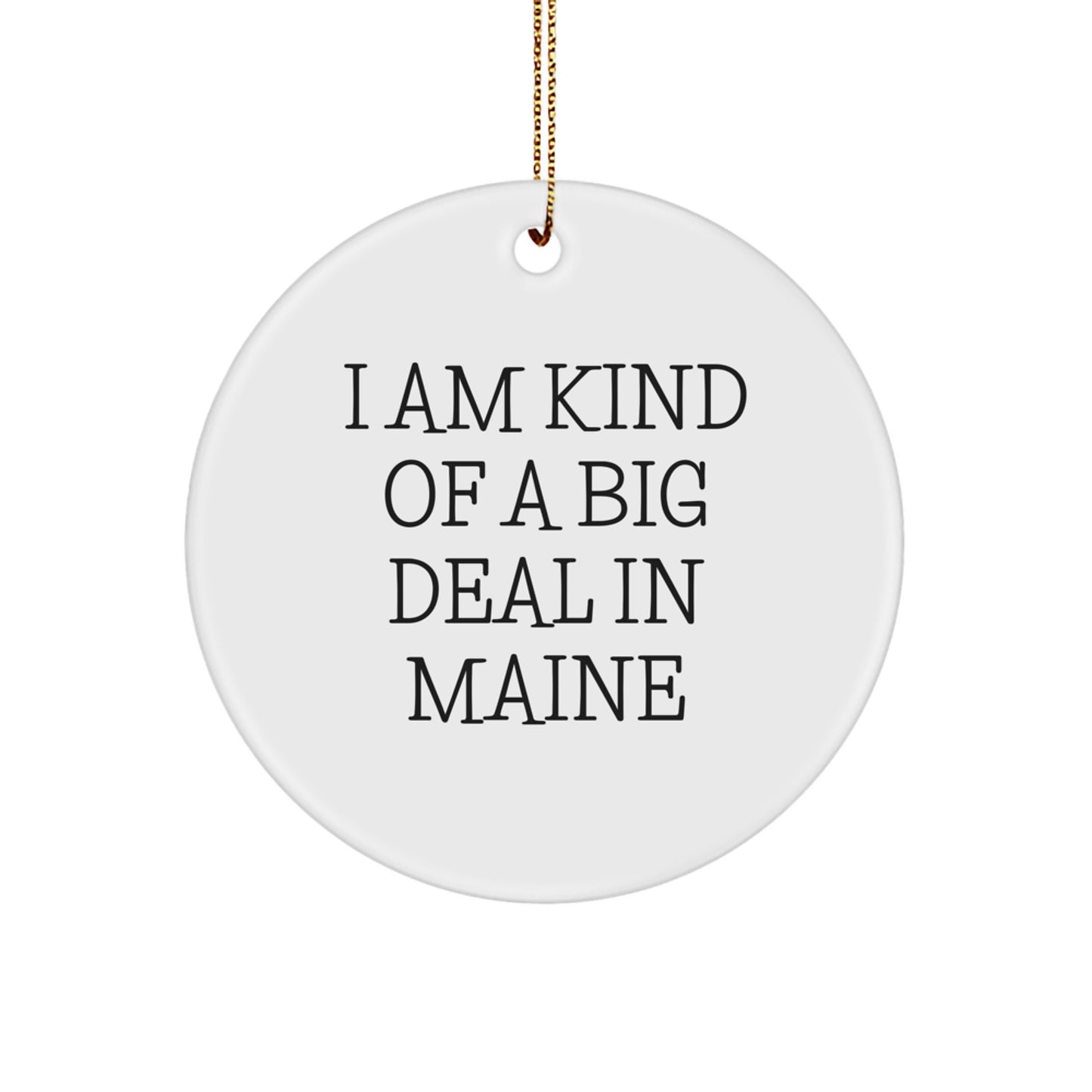 Maine Novelty Christmas Ornament for Friends Gift - Image 1