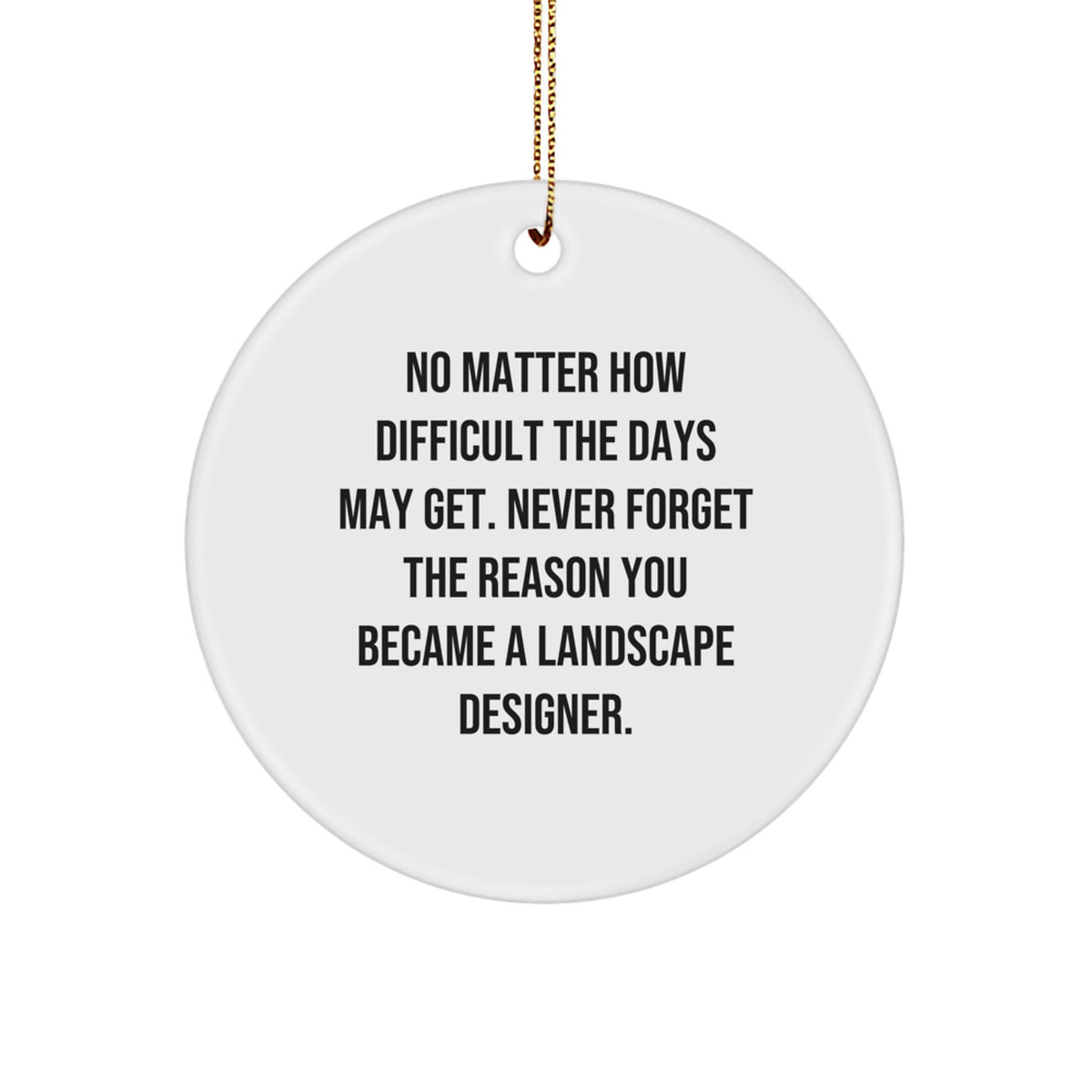 For Him Landscape Designer Christmas Ornament Gift Keepsake - Image 1