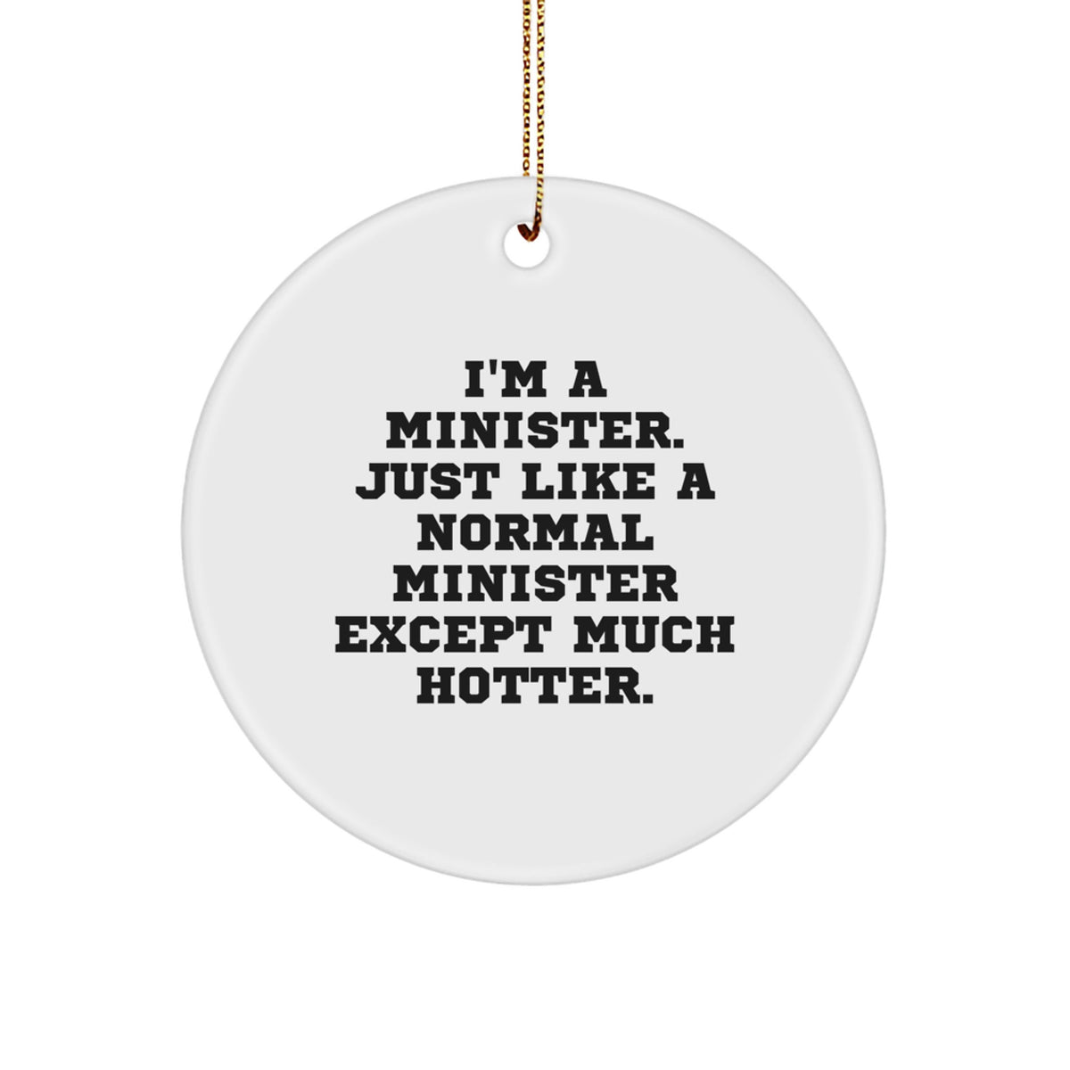 Minister Christmas Ornament Gift for Coworkers Idea - Image 1