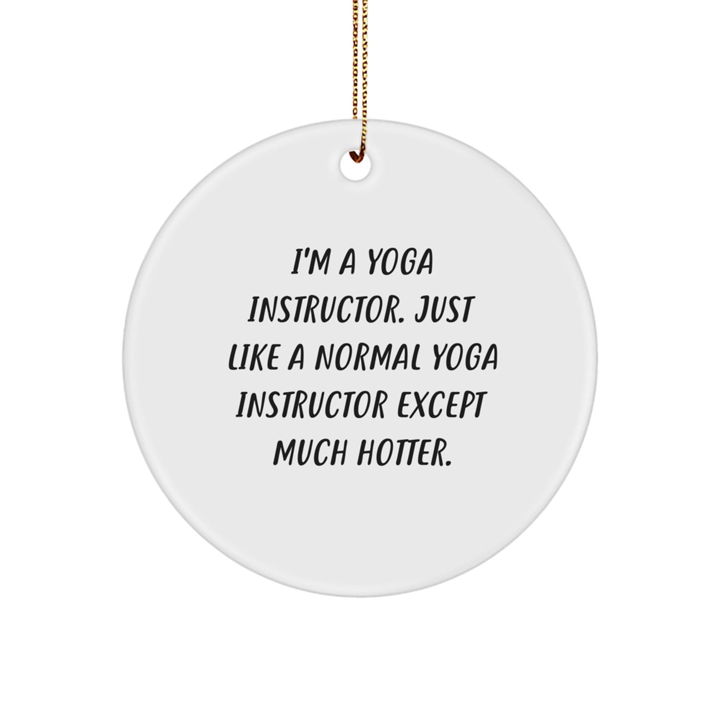Christmas Gift for Her Yoga Instructor Keepsake Ornament Present - Image 1