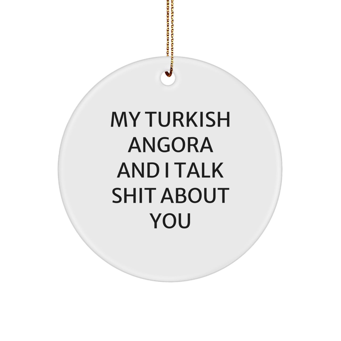 Turkish Angora Circle Ornament Treasure for Family Christmas Gift - Image 1