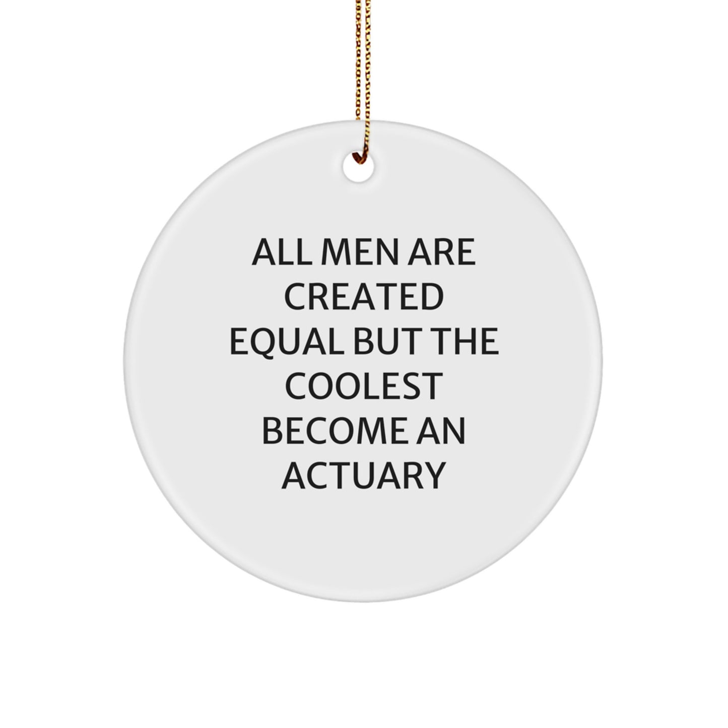 Actuary Circle Ornament Christmas Gift for Coworkers Idea Keepsake - Image 1
