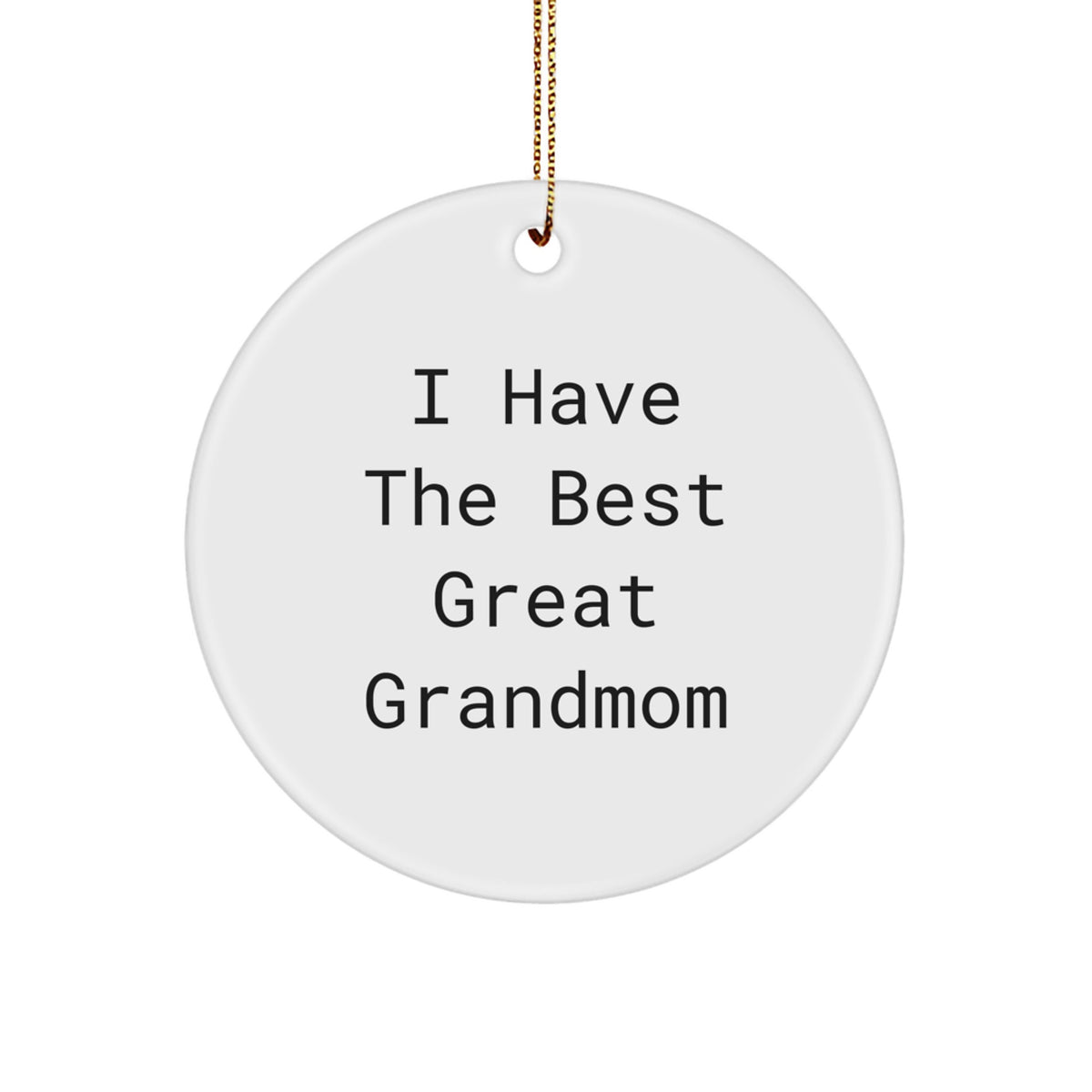 Merry Grandmom Circle Ornament Gift for Coworkers Idea Christmas - Image 1