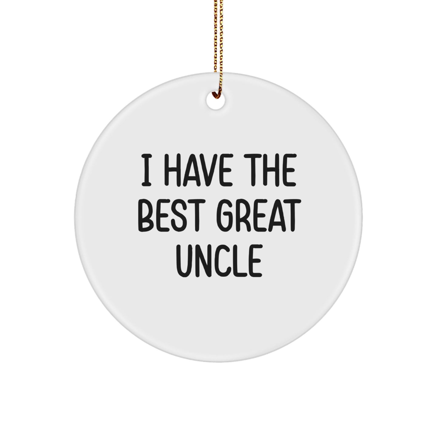 Cheeky Uncle Bright Festive Christmas Ornament for a Son Gift Essential - Image 1