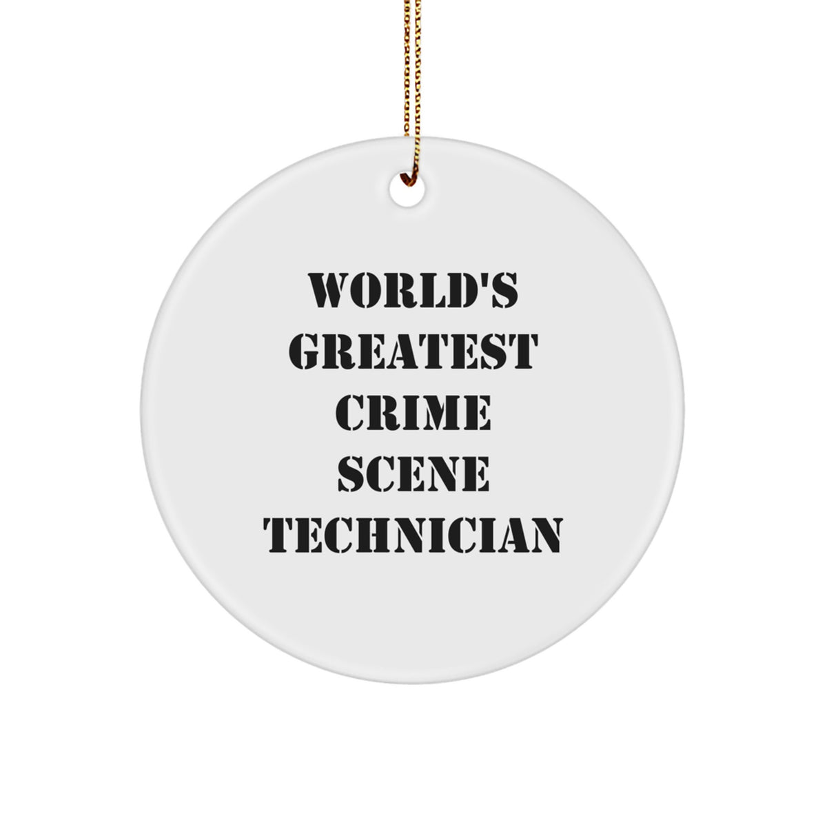 Collectible Christmas Ornament Gift World's Greatest Crime Scene - Image 1
