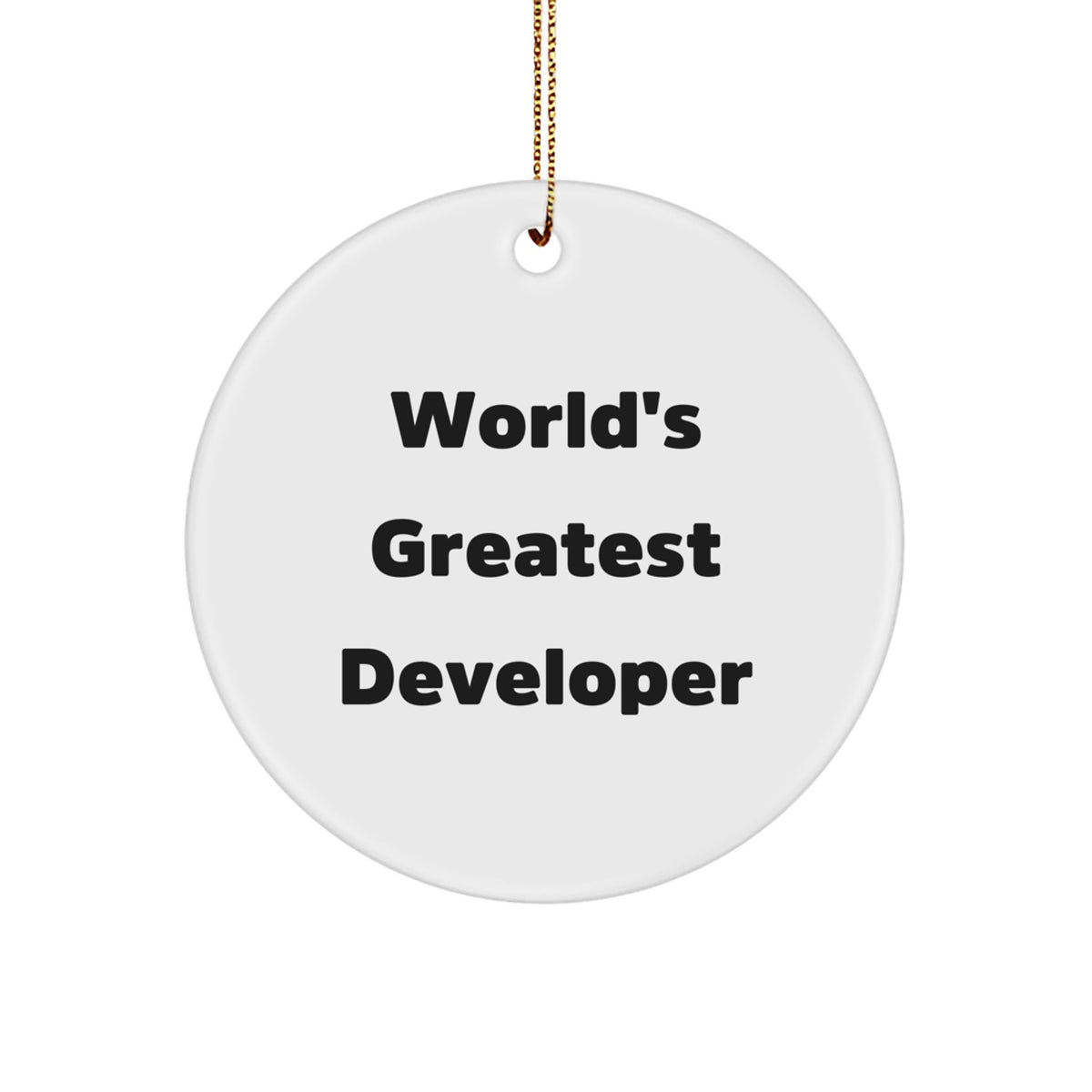 Playful Developer Christmas Ornament Gift for Friends - Image 1