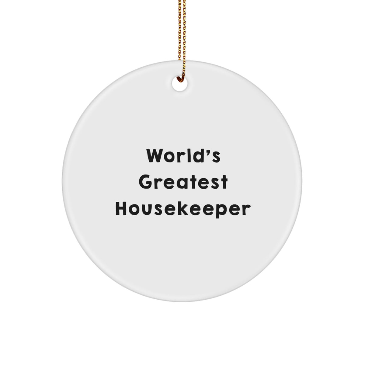 Housekeeper Ornament World's Housekeeper for Coworkers Holiday Gift - Image 1