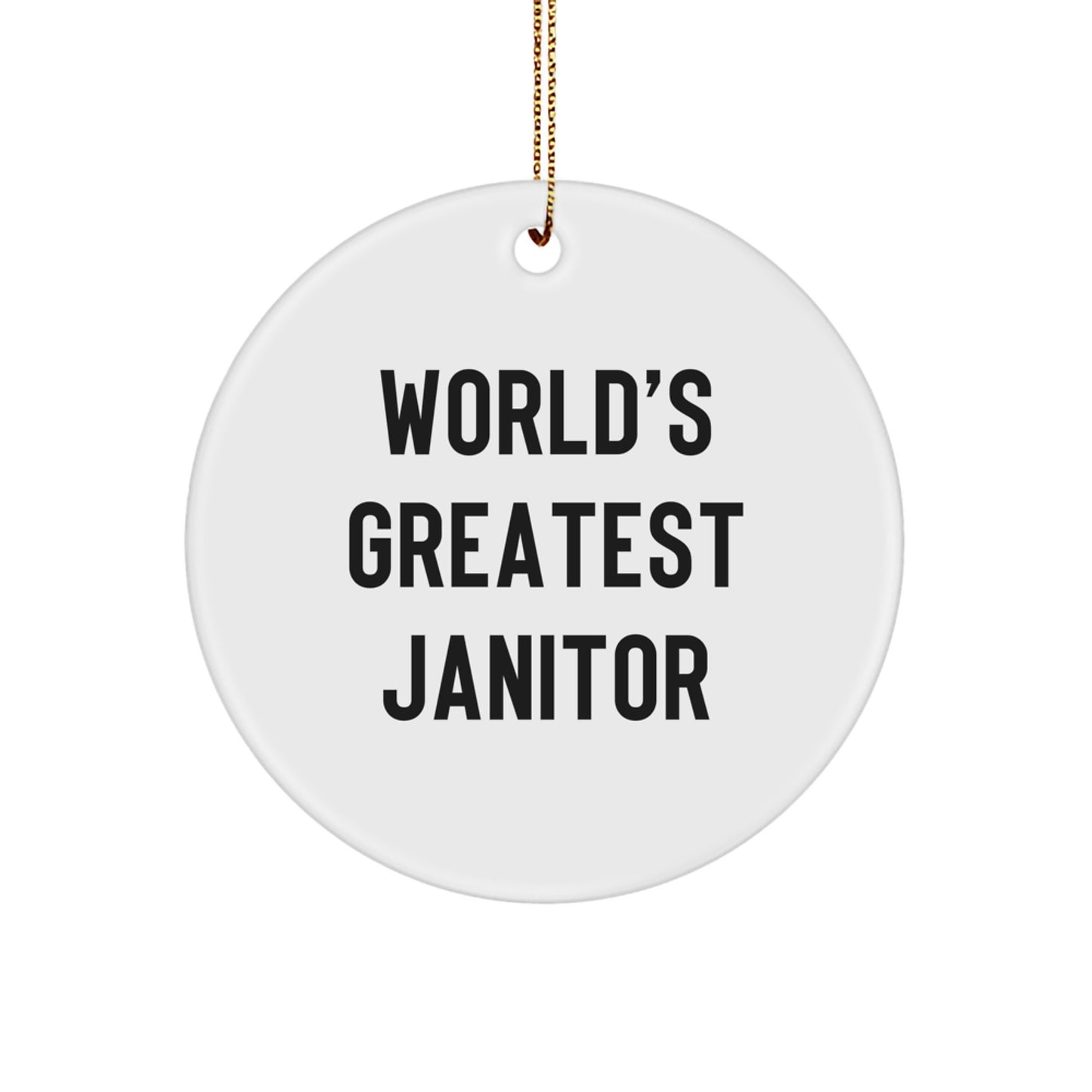 Janitor Keepsake Christmas Ornament for Him Gift - Image 1