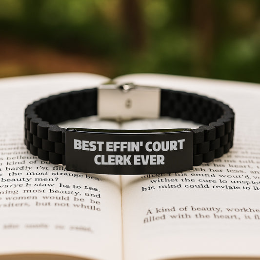 Funny Court Clerk Gifts for Men - Best Effin' Court Clerk Ever - Valentine's Unique Gifts from Friends - Image 2