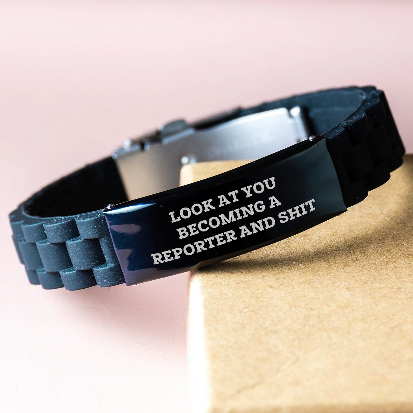 Reporter Keepsake Glidelock Bracelet for Him Birthday Gift - Image 3