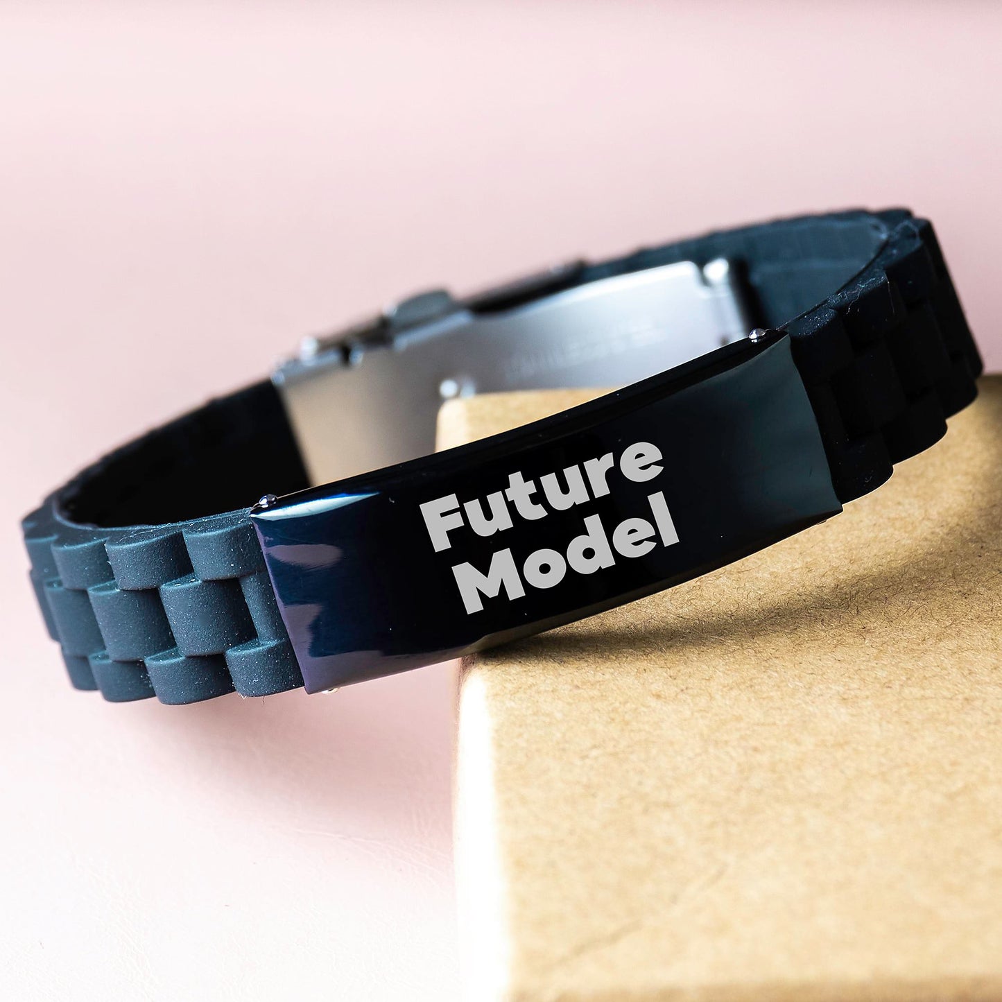 Funny Birthday Unique Gifts from Friends to Model Enthusiasts - Glide lock Clasp Bracelet, Inspirational Quote, Model Gifts for Men, Unique Birthday Unique Gifts - Image 3
