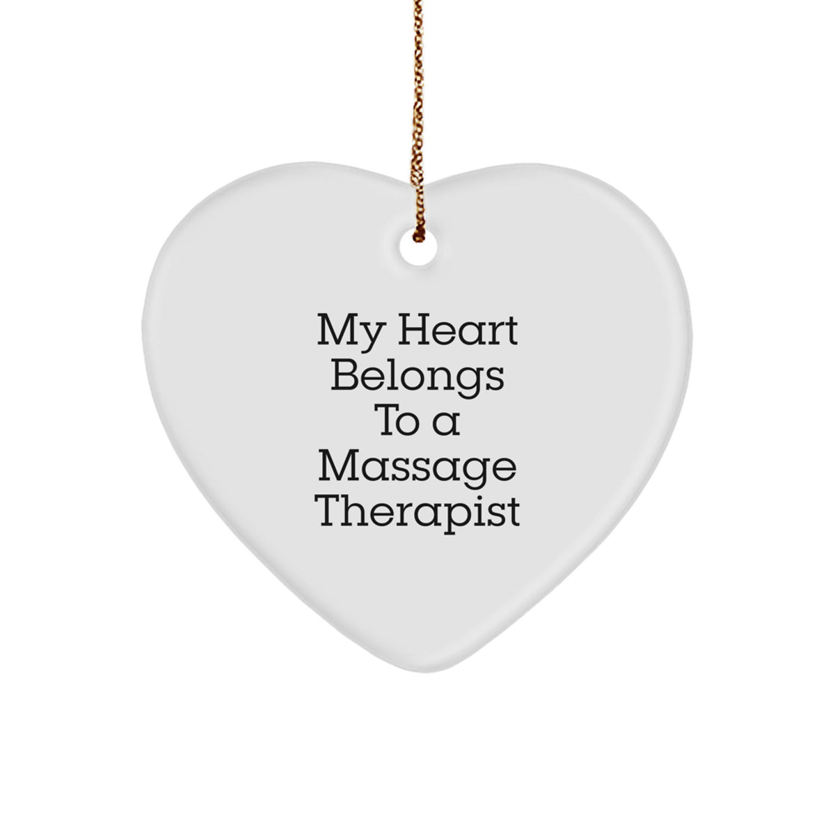 Heartfelt Gift for Friends Novelty Massage Therapist Christmas Ornament - Image 1